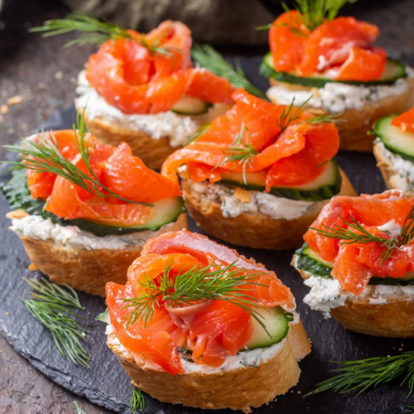 Smoked Salmon Tea Sandwiches (Canapés) Story Poster Image