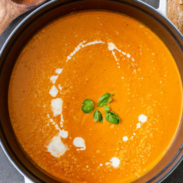 Tomato Basil Soup + Video (So Easy) Story Poster Image