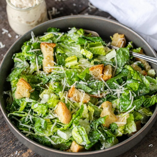 Caesar Salad Recipe (Homemade Dressing) Story Poster Image