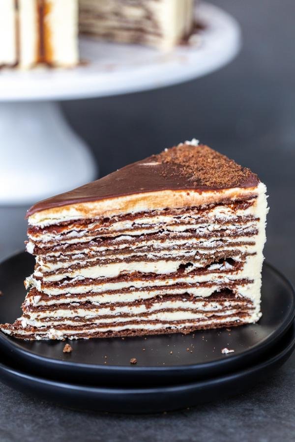 A slice of Chocolate Layer Cake 