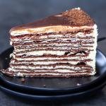A slice of Chocolate Layer Cake