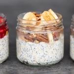 Overnight oats with nuts and banana
