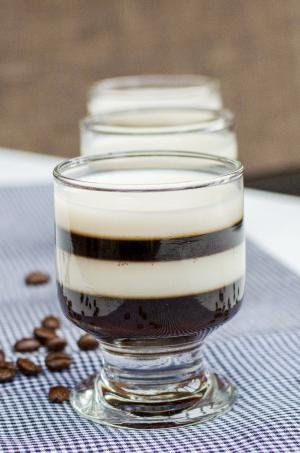 Espresso Jello Shots in a cup