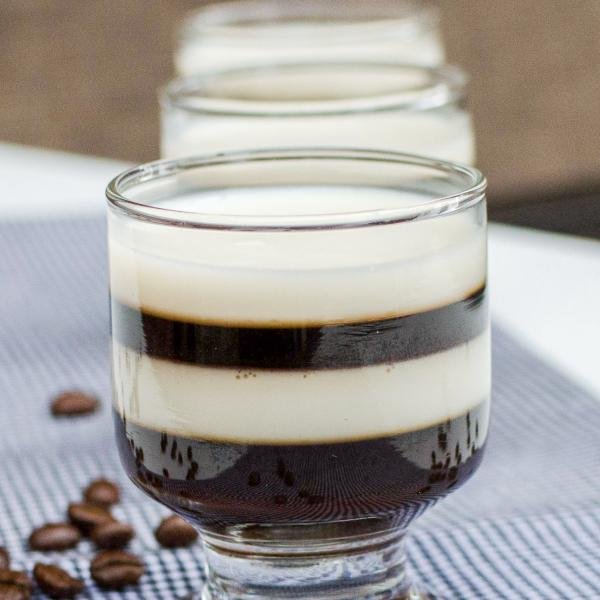Espresso Jello Shots in a cup