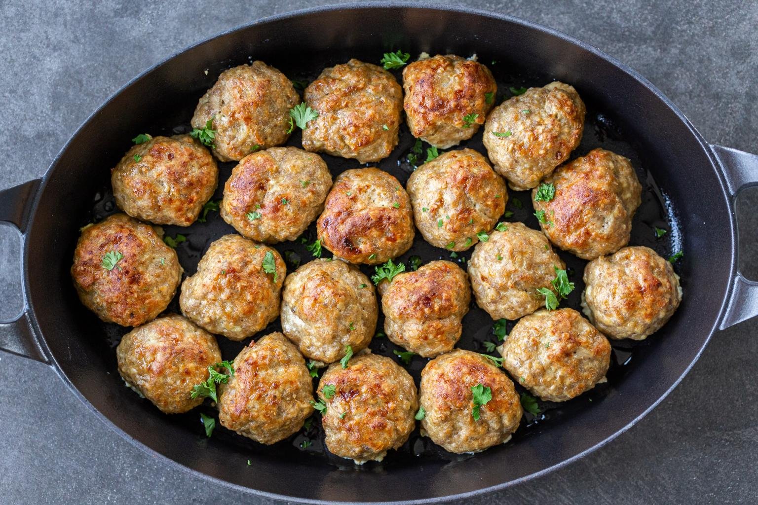 Baked Chicken Oatmeal Meatballs Momsdish