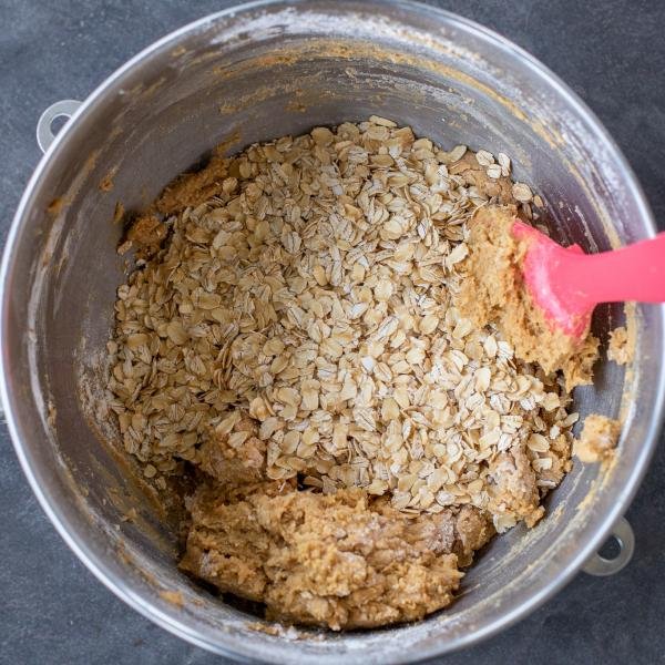 oatmeal added to added to oatmeal raisin cookie dough