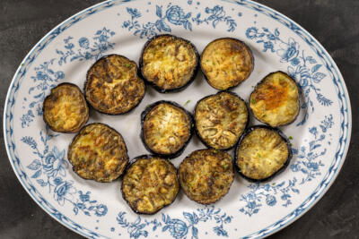 Eggplant on a plate.