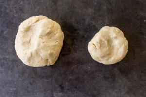 European Plum Pie dough split.
