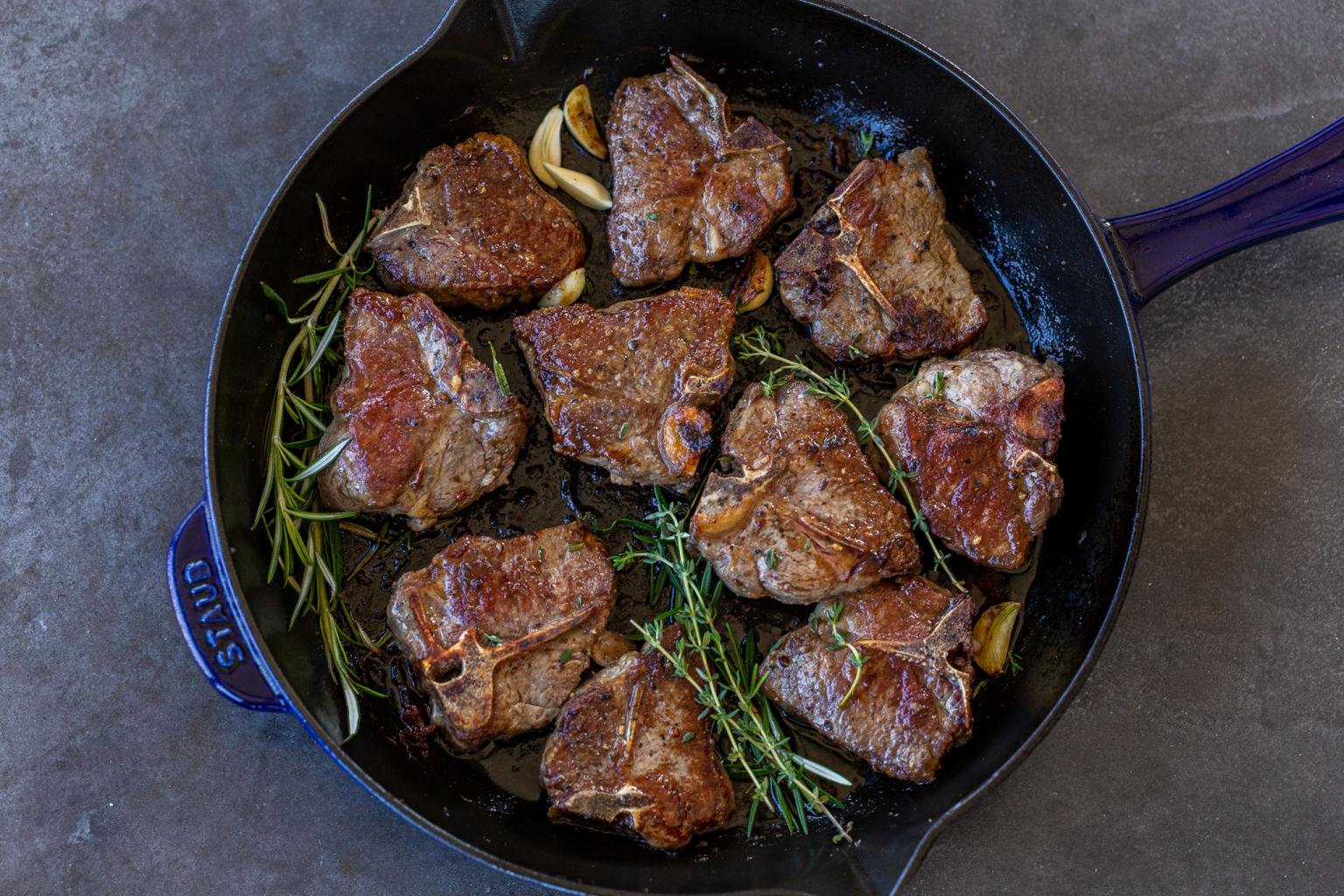 Pan Seared Lamb Loin Chops Momsdish