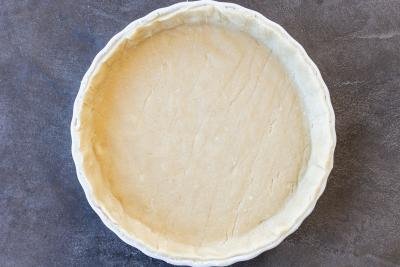 crust in a baking pan