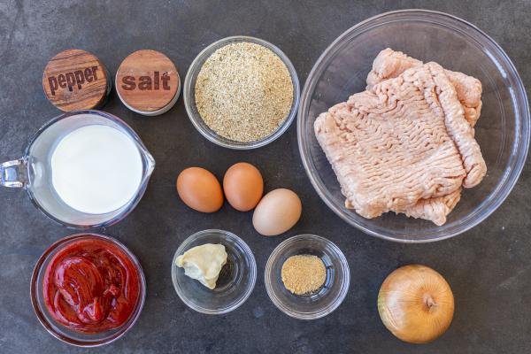 Ingredients for chicken loaf