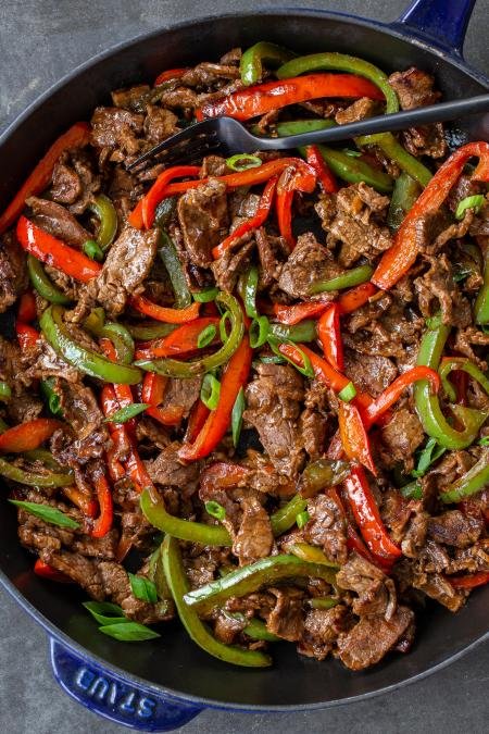 30-minute Pepper Steak Stir Fry - Momsdish