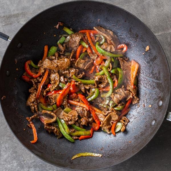 Wok with Pepper Steak Stir Fry