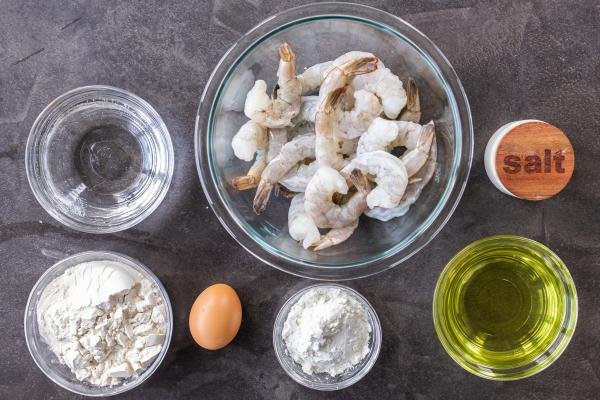 Shrimp Tempura ingredients