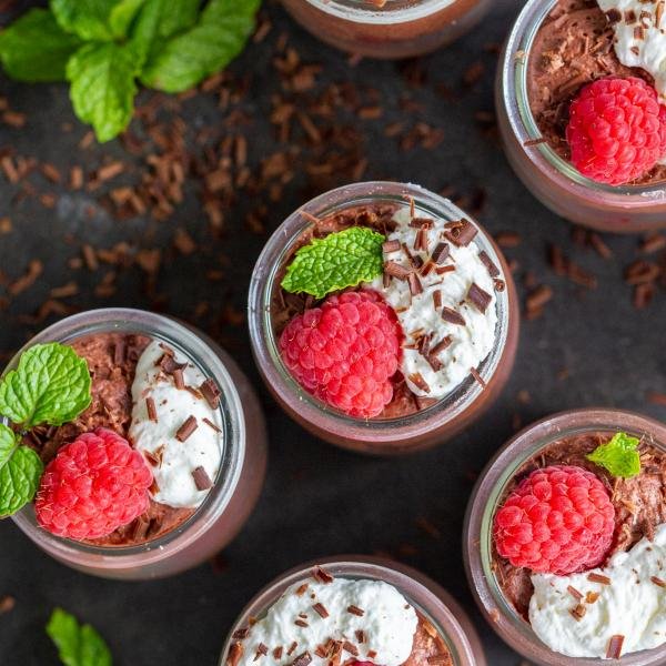 Chocolate Mousse cups.