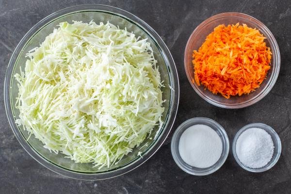 Ingredients for Homemade Sauerkraut