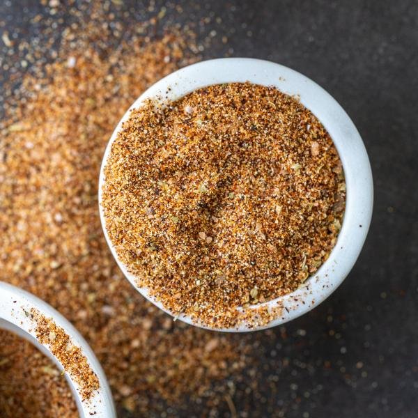 Fajita seasoning in a bowl.