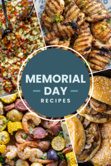 A collage of memorial day meals.