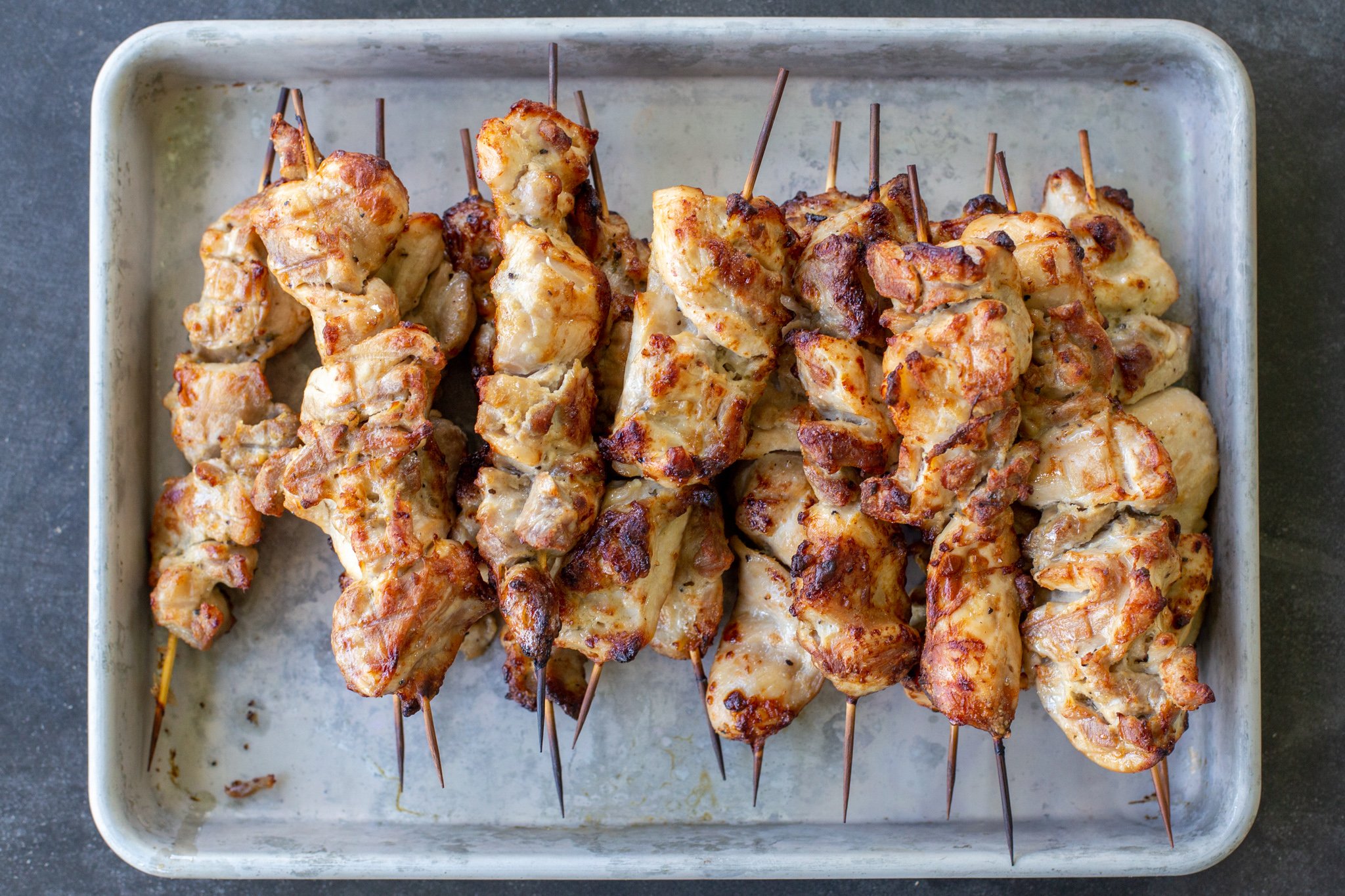 Chicken shish kabobs shop in the oven