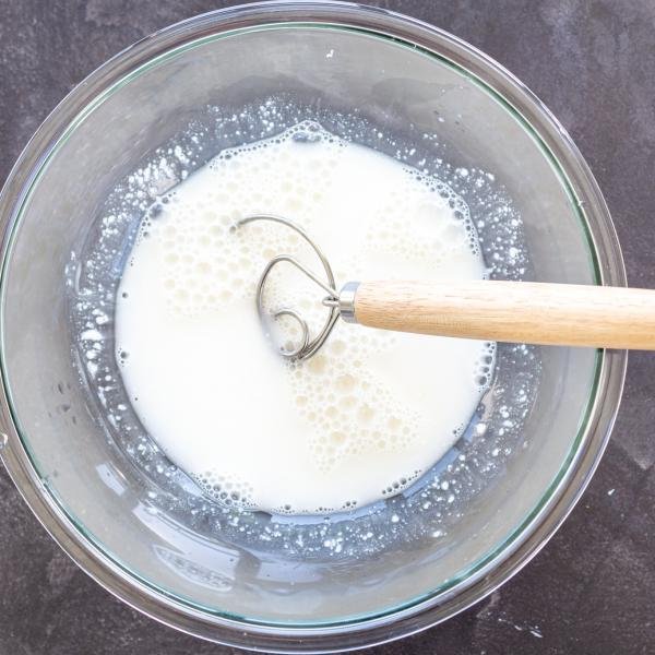 Starter in a bowl with water