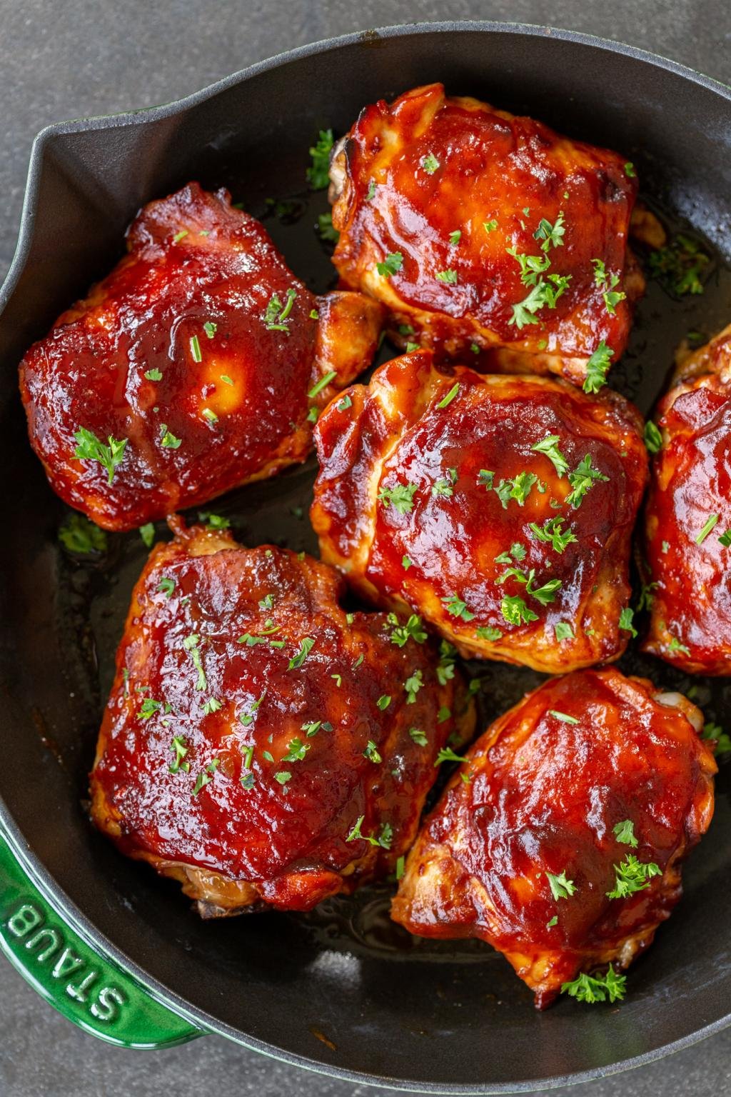 Baked BBQ Chicken 2 Ingredients Momsdish baked-bbq-chicken-2-ingredients-momsdish
