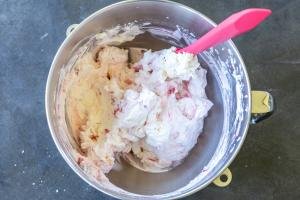 English Eton Mess in a mixing bowl.