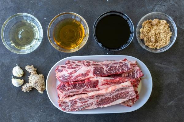 Ingredients for Grilled Beef Galbi