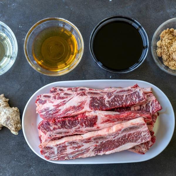 Ingredients for Grilled Beef Galbi