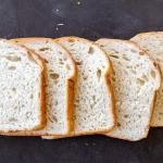 Sliced up Sourdough Sandwich Bread.