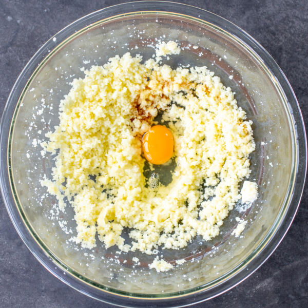 Eggs and butter mixture.