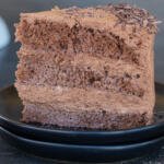 Boozy Chocolate Liqueur cake slice.