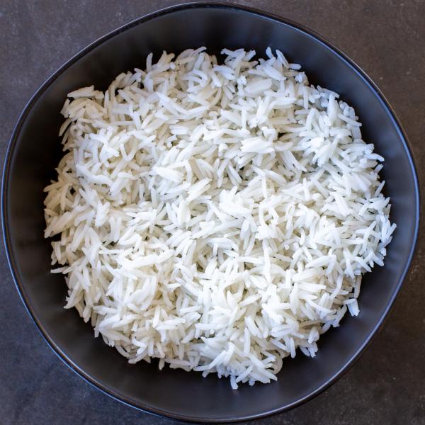 Rice in a bowl.