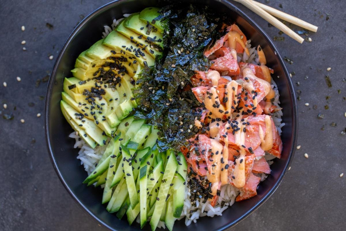 Salmon Sushi Bowl (10 Minute) - Momsdish
