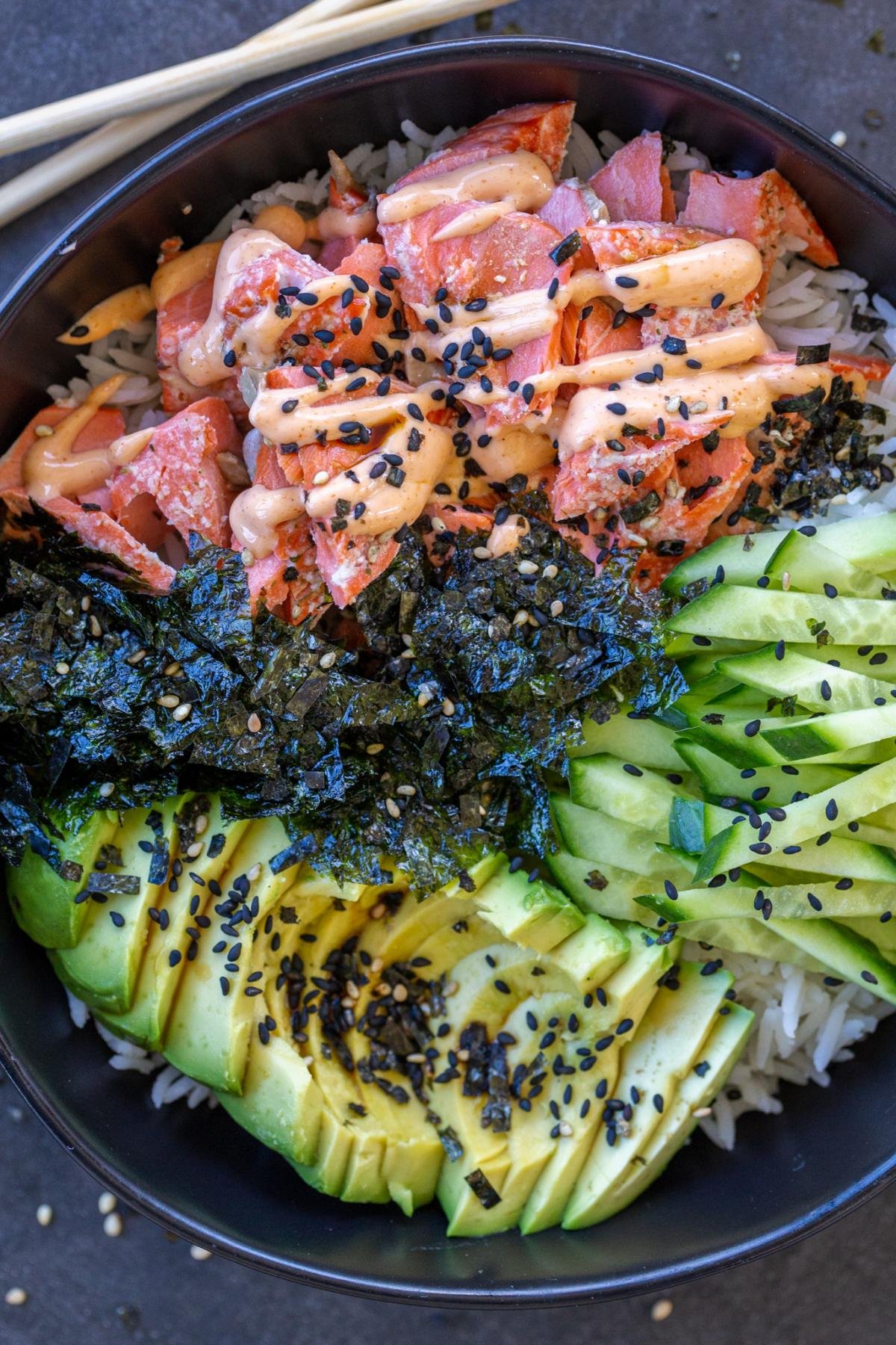 10-Minute California Sushi Bowl (Super Fresh) - Momsdish