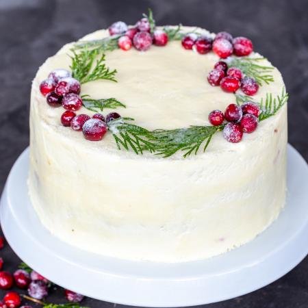 White Chocolate Cranberry Cake - Momsdish