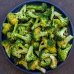 Oven-Roasted Broccoli on a plate.