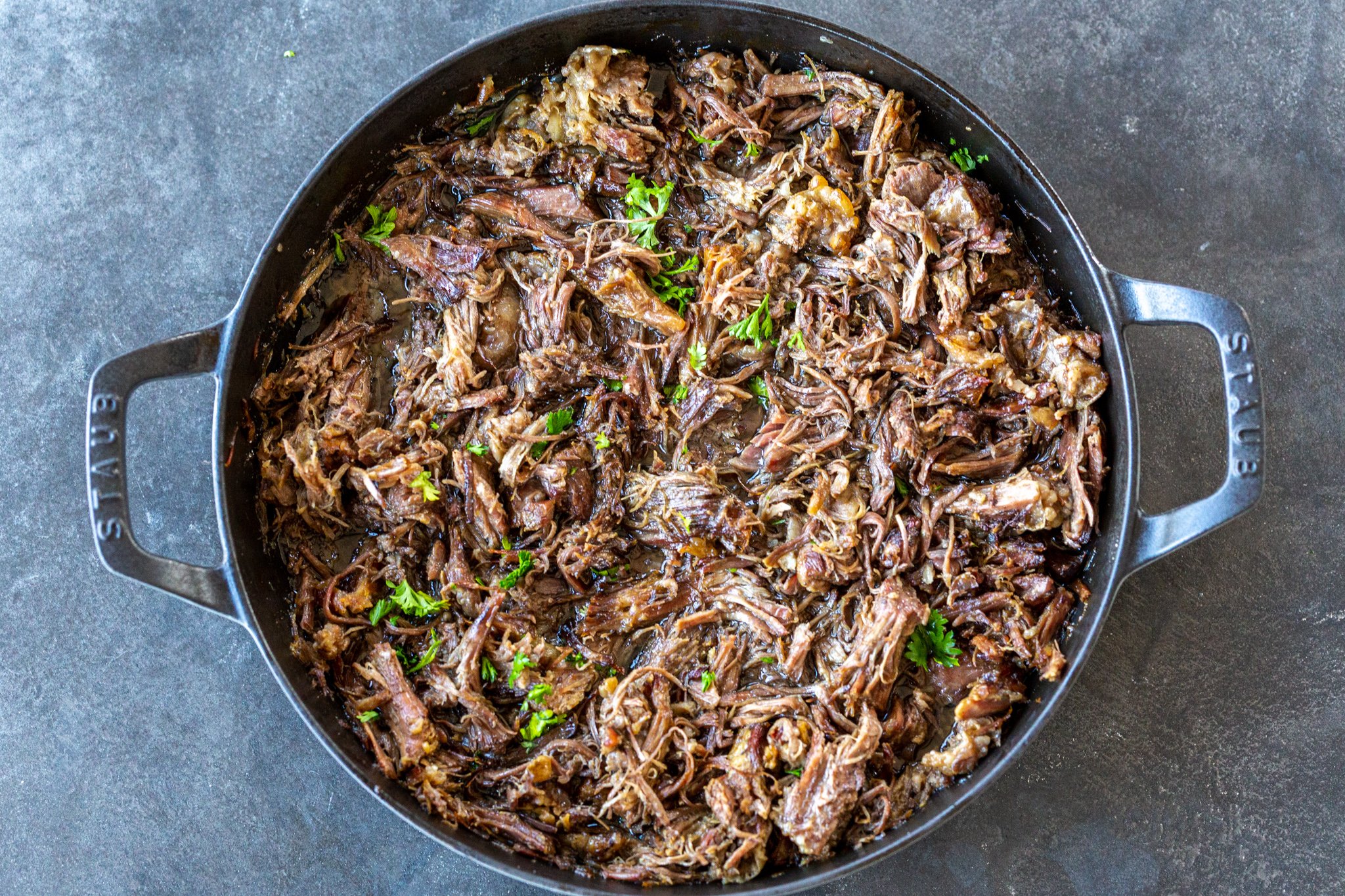Roasted Shredded Beef (Only 3 Ingredients)-image