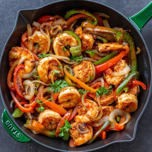 30 Minute Shrimp Fajitas (OnePan) Momsdish