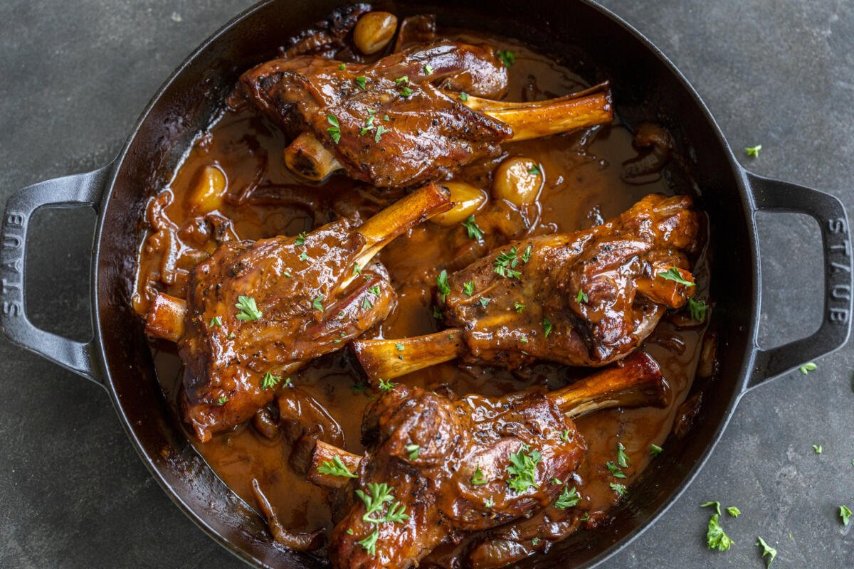 Braised Lamb Shanks Recipe Momsdish 6482