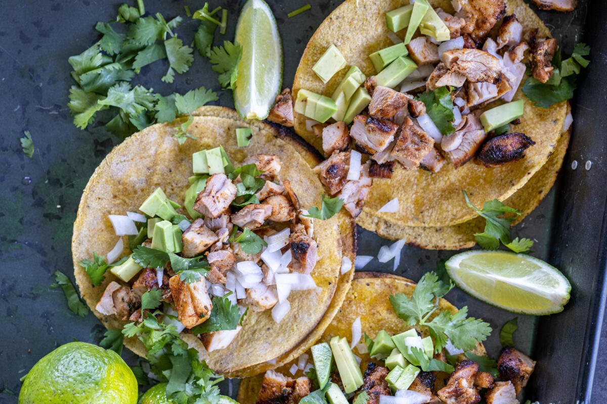 Grilled Chicken Street Tacos - Momsdish