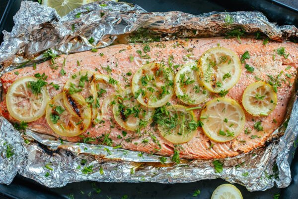 The Best Grilled Salmon In Foil - Momsdish