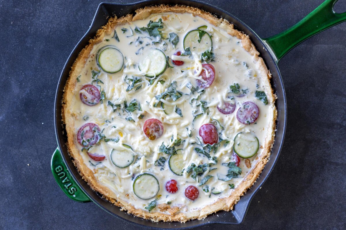 Easy Veggie Quiche Recipe - Momsdish
