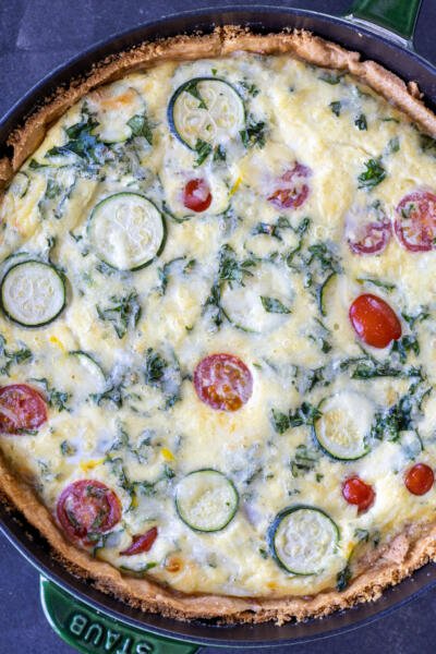 Easy Veggie Quiche Recipe - Momsdish