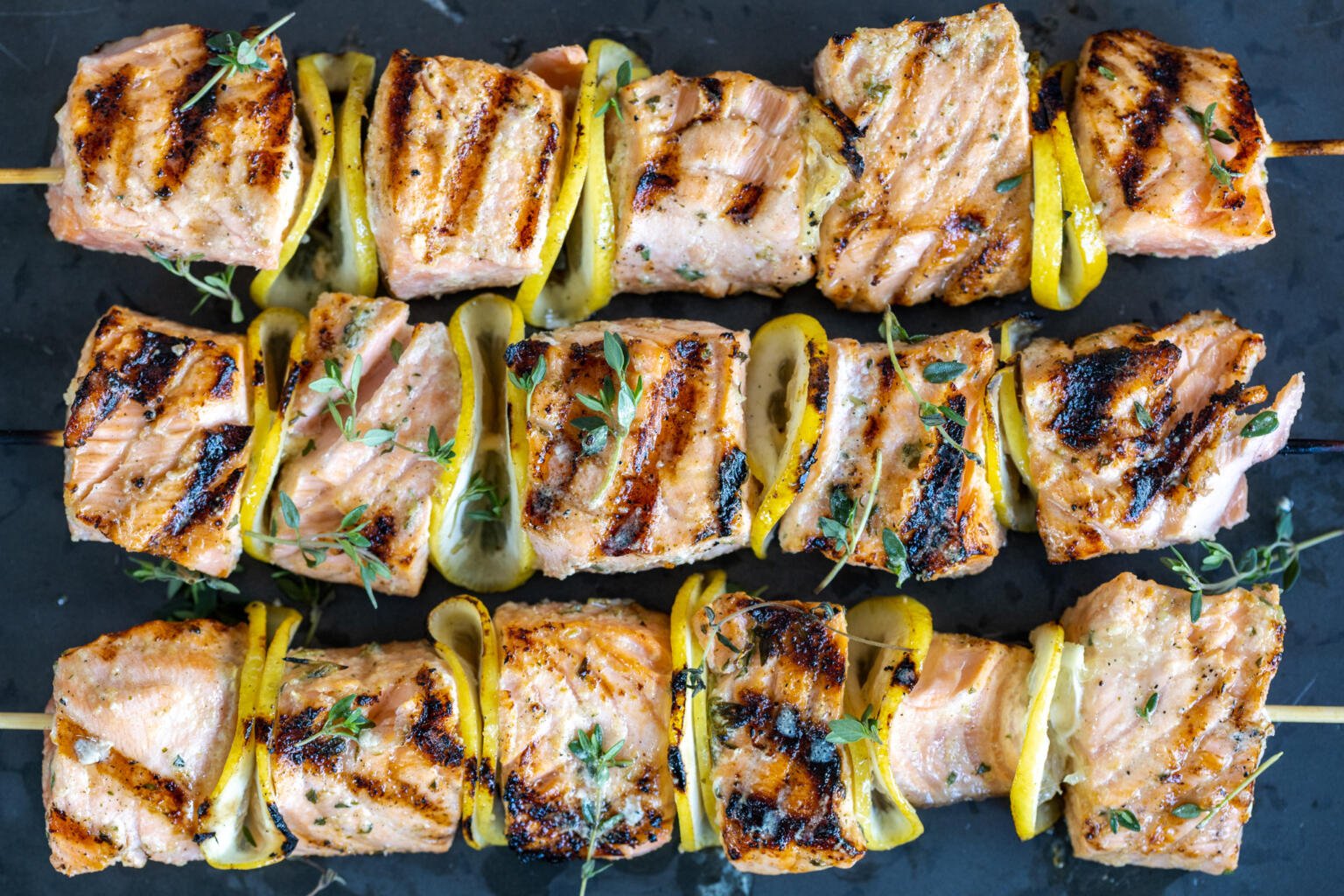 Grilled Salmon Kebabs (5 Ingredients) Momsdish