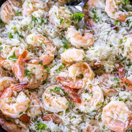 15 Minute Shrimp & Rice (One Pan) - Momsdish