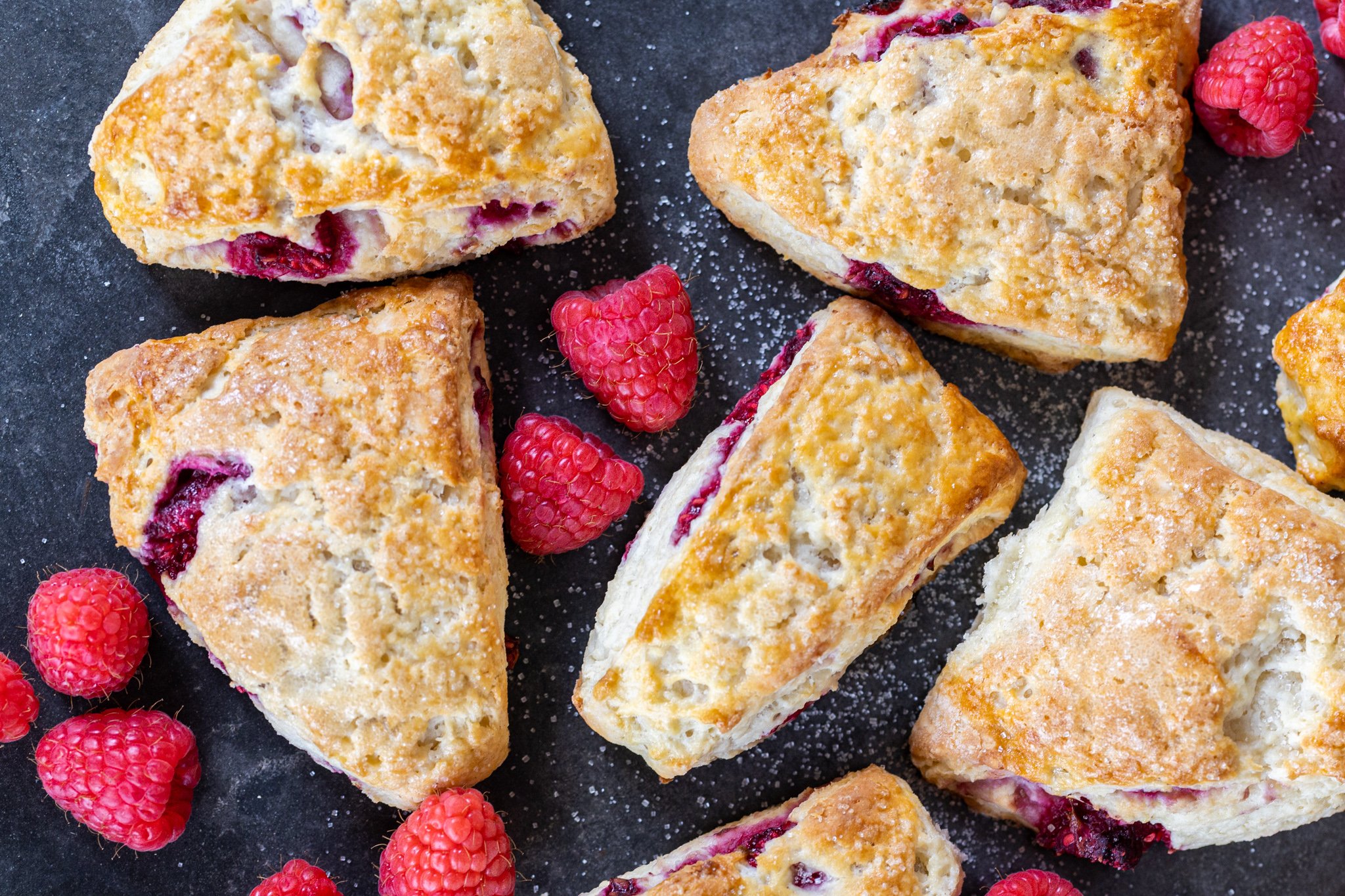 Raspberry Cream Scones