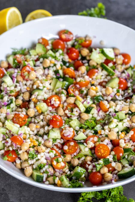 Israeli Couscous Salad Recipe - Momsdish