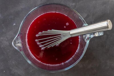 A bowl with Sparkling Cranberry Punch.