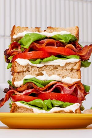 BLT Sandwich on a plate