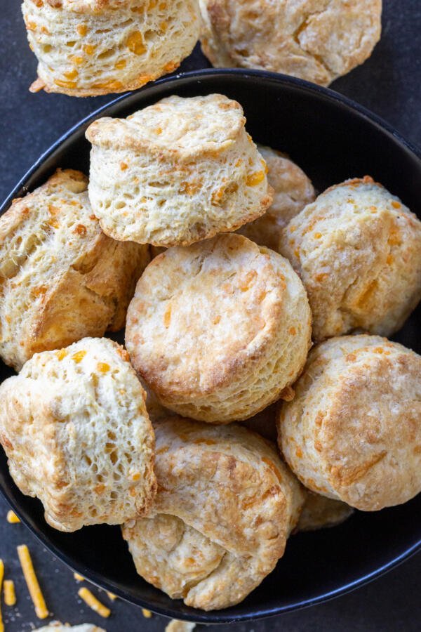 Biscuits in a bowl. 